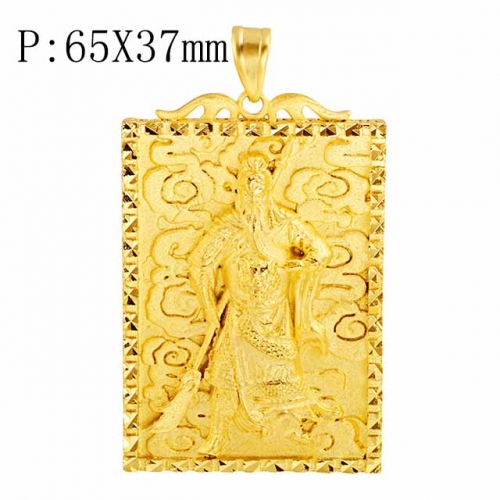BC Wholesale 24K Gold Jewelry Men's Pendants Vietnam Alluvial Gold Pendants Jewelry Without Chain NO.#CJ4PT00029