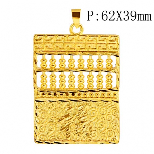 BC Wholesale 24K Gold Jewelry Men's Pendants Vietnam Alluvial Gold Pendants Jewelry Without Chain NO.#CJ4PI00029