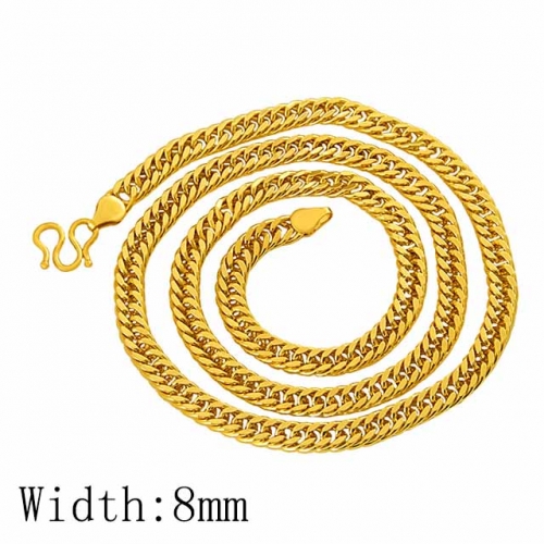 BC Wholesale 24K Gold Jewelry Men's Necklaces Vietnam Alluvial Gold Jewelry Necklaces NO.#CJ4NA1109