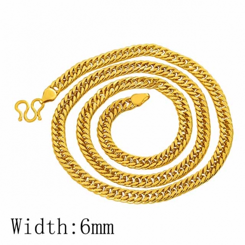 BC Wholesale 24K Gold Jewelry Men's Necklaces Vietnam Alluvial Gold Jewelry Necklaces NO.#CJ4N1109