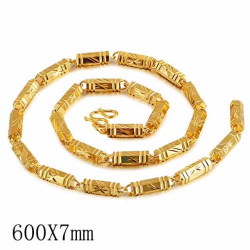 BC Wholesale 24K Gold Jewelry Men's Necklaces Vietnam Alluvial Gold Jewelry Necklaces NO.#CJ4N12474