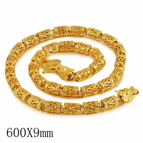 BC Wholesale 24K Gold Jewelry Men's Necklaces Vietnam Alluvial Gold Jewelry Necklaces NO.#CJ4NB12474