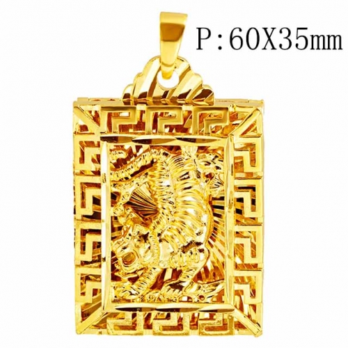 BC Wholesale 24K Gold Jewelry Men's Pendants Vietnam Alluvial Gold Pendants Jewelry Without Chain NO.#CJ4PZ00029