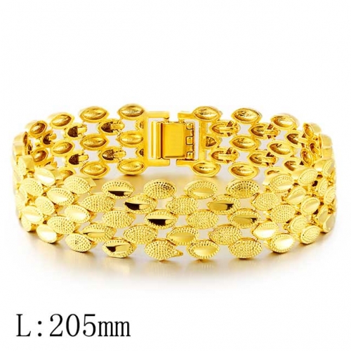 BC Wholesale 24K Gold Jewelry Men's Bracelets Vietnam Alluvial Gold Jewelry Bracelets NO.#CJ4BI0235456