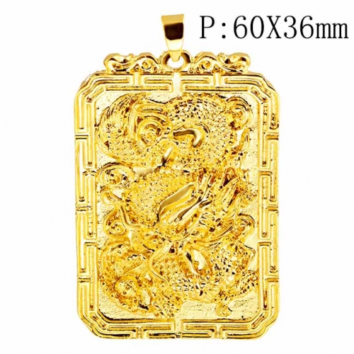 BC Wholesale 24K Gold Jewelry Men's Pendants Vietnam Alluvial Gold Pendants Jewelry Without Chain NO.#CJ4PN00029