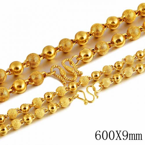 BC Wholesale 24K Gold Jewelry Men's Necklaces Vietnam Alluvial Gold Jewelry Necklaces NO.#CJ4N151