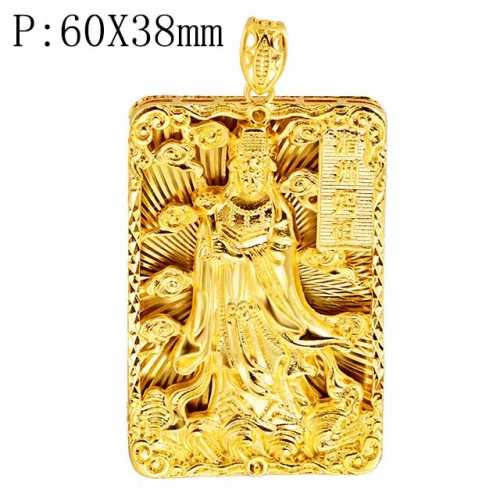 BC Wholesale 24K Gold Jewelry Men's Pendants Vietnam Alluvial Gold Pendants Jewelry Without Chain NO.#CJ4PU00029