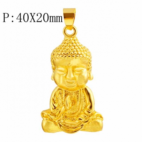 BC Wholesale 24K Gold Jewelry Men's Pendants Vietnam Alluvial Gold Pendants Jewelry Without Chain NO.#CJ4PX00029