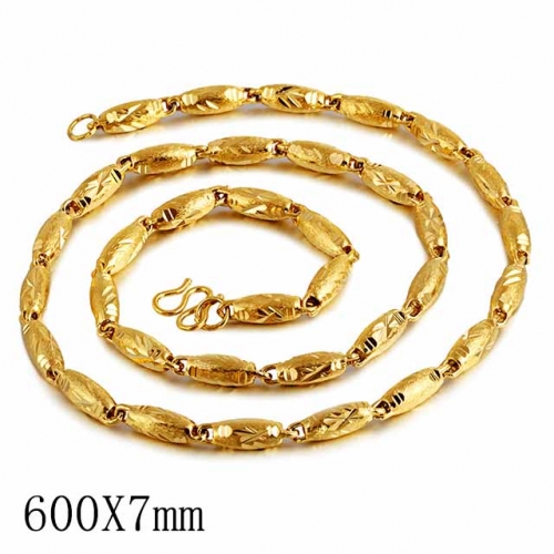 BC Wholesale 24K Gold Jewelry Men's Necklaces Vietnam Alluvial Gold Jewelry Necklaces NO.#CJ4NC12474