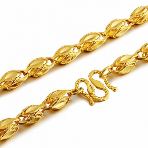 BC Wholesale 24K Gold Jewelry Men's Necklaces Vietnam Alluvial Gold Jewelry Necklaces NO.#CJ4N101