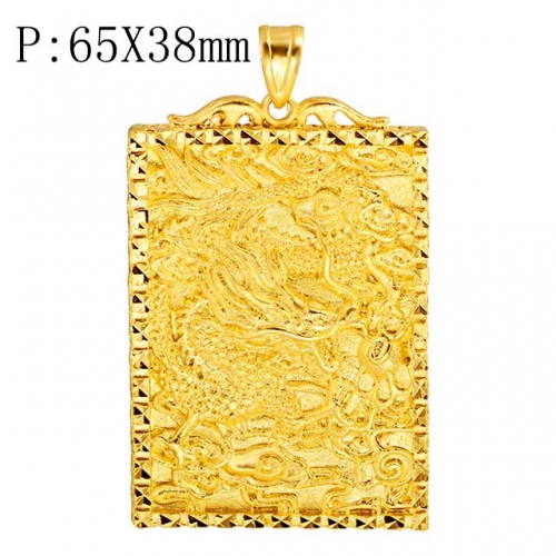 BC Wholesale 24K Gold Jewelry Men's Pendants Vietnam Alluvial Gold Pendants Jewelry Without Chain NO.#CJ4PJ00029