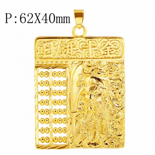 BC Wholesale 24K Gold Jewelry Men's Pendants Vietnam Alluvial Gold Pendants Jewelry Without Chain NO.#CJ4PW00029