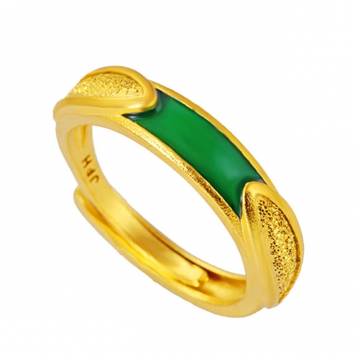 BC Wholesale 24K Gold Jewelry Men's Rings Vietnam Alluvial Gold Rings Jewelry Open Rings NO.#CJ4RD100