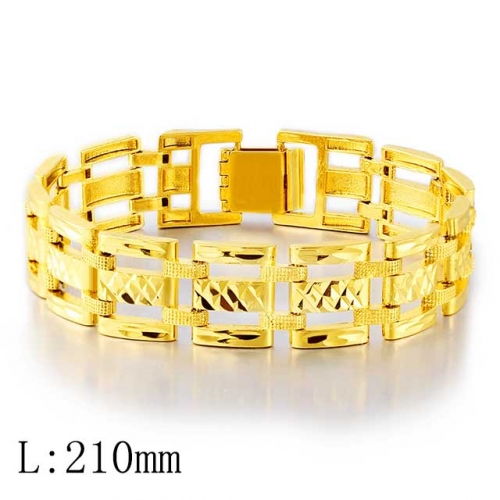 BC Wholesale 24K Gold Jewelry Men's Bracelets Vietnam Alluvial Gold Jewelry Bracelets NO.#CJ4BJ0235456