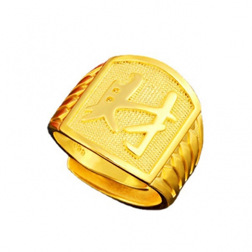 BC Wholesale 24K Gold Jewelry Men's Rings Vietnam Alluvial Gold Rings Jewelry Open Rings NO.#CJ4RS0185800