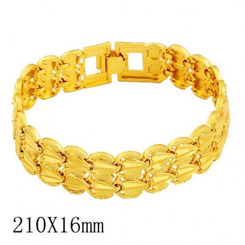 BC Wholesale 24K Gold Jewelry Men's Bracelets Vietnam Alluvial Gold Jewelry Bracelets NO.#CJ4BY0235456