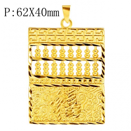 BC Wholesale 24K Gold Jewelry Men's Pendants Vietnam Alluvial Gold Pendants Jewelry Without Chain NO.#CJ4PH00029