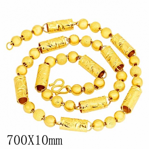 BC Wholesale 24K Gold Jewelry Men's Necklaces Vietnam Alluvial Gold Jewelry Necklaces NO.#CJ4NC002