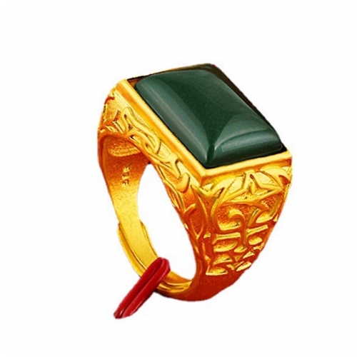 BC Wholesale 24K Gold Jewelry Men's Rings Vietnam Alluvial Gold Rings Jewelry Open Rings NO.#CJ4RO0185800