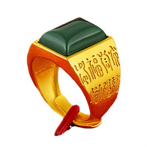 BC Wholesale 24K Gold Jewelry Men's Rings Vietnam Alluvial Gold Rings Jewelry Open Rings NO.#CJ4RF0185800