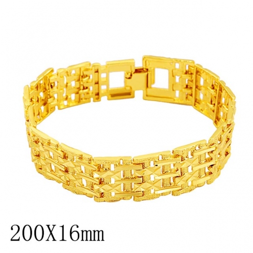 BC Wholesale 24K Gold Jewelry Men's Bracelets Vietnam Alluvial Gold Jewelry Bracelets NO.#CJ4BT0235456