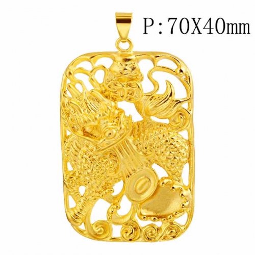 BC Wholesale 24K Gold Jewelry Men's Pendants Vietnam Alluvial Gold Pendants Jewelry Without Chain NO.#CJ4PV00029