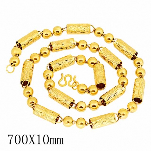 BC Wholesale 24K Gold Jewelry Men's Necklaces Vietnam Alluvial Gold Jewelry Necklaces NO.#CJ4NE002