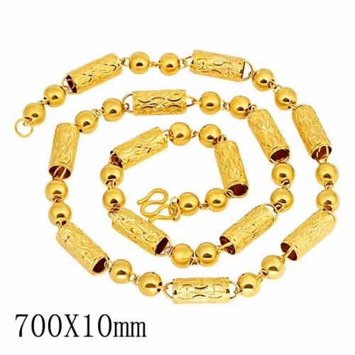 BC Wholesale 24K Gold Jewelry Men's Necklaces Vietnam Alluvial Gold Jewelry Necklaces NO.#CJ4ND002