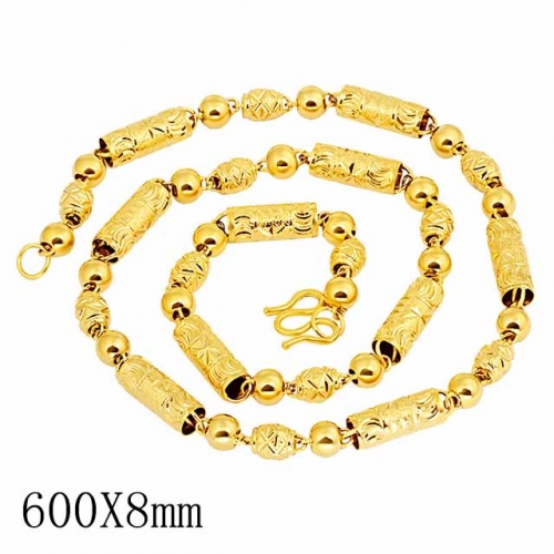 BC Wholesale 24K Gold Jewelry Men's Necklaces Vietnam Alluvial Gold Jewelry Necklaces NO.#CJ4NB002