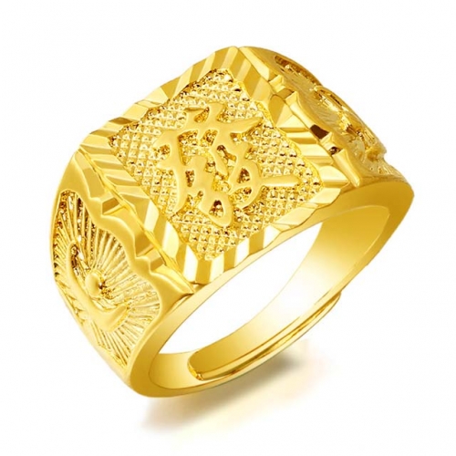 BC Wholesale 24K Gold Jewelry Men's Rings Vietnam Alluvial Gold Rings Jewelry Open Rings NO.#CJ4RFG873285