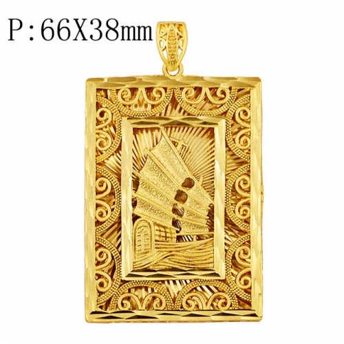 BC Wholesale 24K Gold Jewelry Men's Pendants Vietnam Alluvial Gold Pendants Jewelry Without Chain NO.#CJ4PK00029