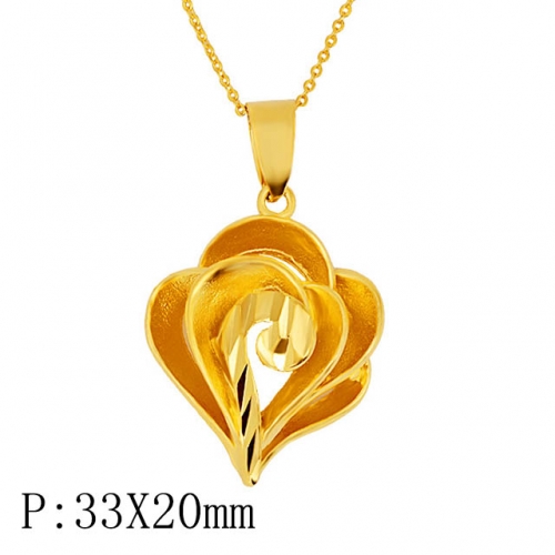 BC Wholesale 24K Gold Jewelry Women's Pendants Alluvial Gold Pendants Jewelry Without Chain NO.#CJ4PGM558225