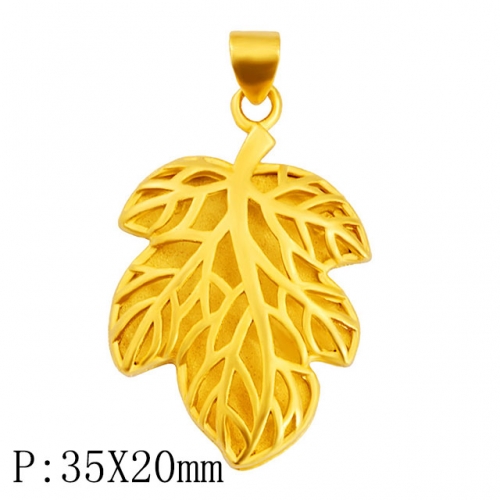 BC Wholesale 24K Gold Jewelry Women's Pendants Alluvial Gold Pendants Jewelry Without Chain NO.#CJ4PH333