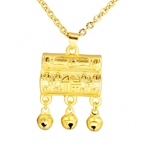 BC Wholesale 24K Gold Jewelry Women's Pendants Alluvial Gold Pendants Jewelry Without Chain NO.#CJ4PF111
