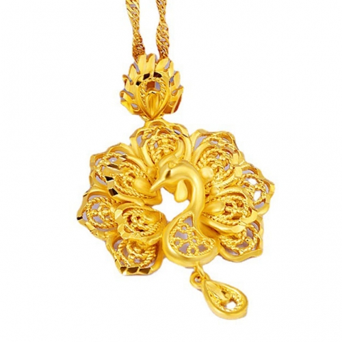 BC Wholesale 24K Gold Jewelry Women's Pendants Alluvial Gold Pendants Jewelry Without Chain NO.#CJ4PGZ22332
