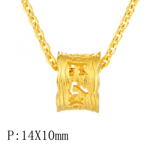 BC Wholesale 24K Gold Jewelry Women's Pendants Alluvial Gold Pendants Jewelry Without Chain NO.#CJ4PGI22332