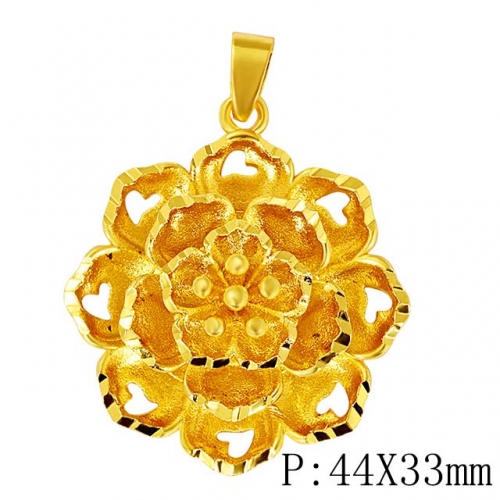 BC Wholesale 24K Gold Jewelry Women's Pendants Alluvial Gold Pendants Jewelry Without Chain NO.#CJ4PEQ22332