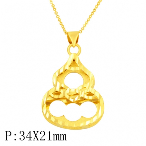 BC Wholesale 24K Gold Jewelry Women's Pendants Alluvial Gold Pendants Jewelry Without Chain NO.#CJ4PHN22332