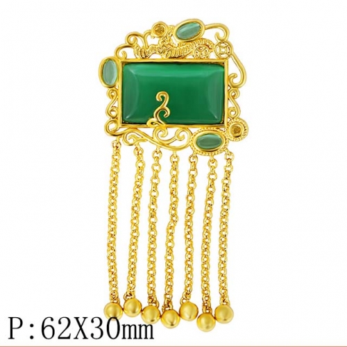 BC Wholesale 24K Gold Jewelry Women's Pendants Alluvial Gold Pendants Jewelry Without Chain NO.#CJ4PER22332