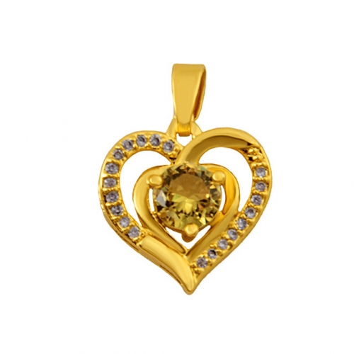 BC Wholesale 24K Gold Jewelry Women's Pendants Alluvial Gold Pendants Jewelry Without Chain NO.#CJ4PF113