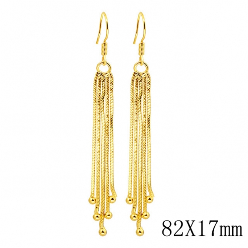 BC Wholesale 24K Gold Jewelry Women's Earrings Alluvial Gold Earrings Jewelry NO.#CJ4ECN101