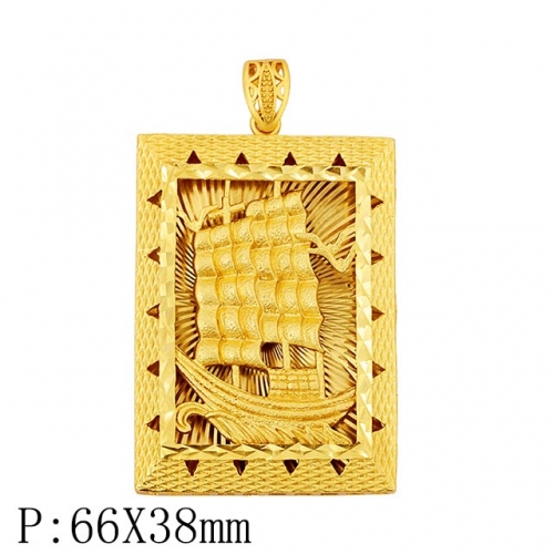 BC Wholesale 24K Gold Jewelry Women's Pendants Alluvial Gold Pendants Jewelry Without Chain NO.#CJ4P00029