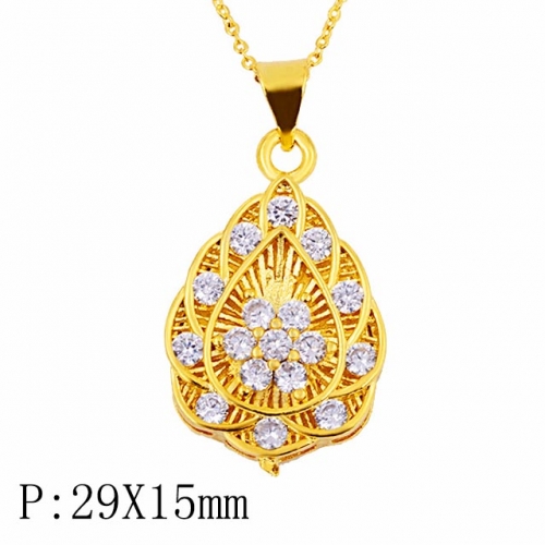 BC Wholesale 24K Gold Jewelry Women's Pendants Alluvial Gold Pendants Jewelry Without Chain NO.#CJ4PHO22332