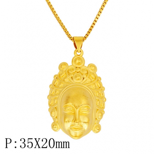 BC Wholesale 24K Gold Jewelry Women's Pendants Alluvial Gold Pendants Jewelry Without Chain NO.#CJ4PHC22332