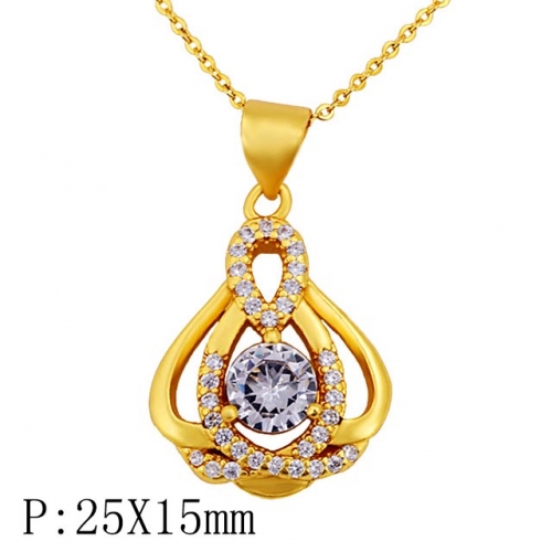 BC Wholesale 24K Gold Jewelry Women's Pendants Alluvial Gold Pendants Jewelry Without Chain NO.#CJ4PER111