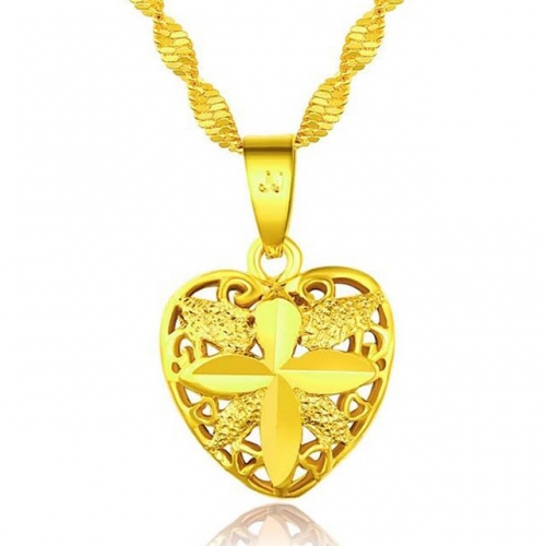 BC Wholesale 24K Gold Jewelry Women's Pendants Alluvial Gold Pendants Jewelry Without Chain NO.#CJ4PGJ22332