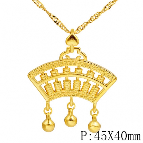 BC Wholesale 24K Gold Jewelry Women's Pendants Alluvial Gold Pendants Jewelry Without Chain NO.#CJ4PHA22332