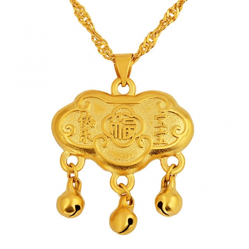 BC Wholesale 24K Gold Jewelry Women's Pendants Alluvial Gold Pendants Jewelry Without Chain NO.#CJ4PF333