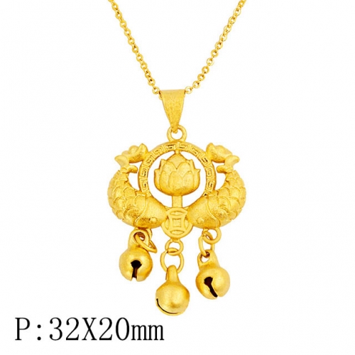 BC Wholesale 24K Gold Jewelry Women's Pendants Alluvial Gold Pendants Jewelry Without Chain NO.#CJ4PHK22332