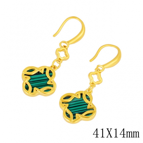 BC Wholesale 24K Gold Jewelry Women's Earrings Alluvial Gold Earrings Jewelry NO.#CJ4EBV101